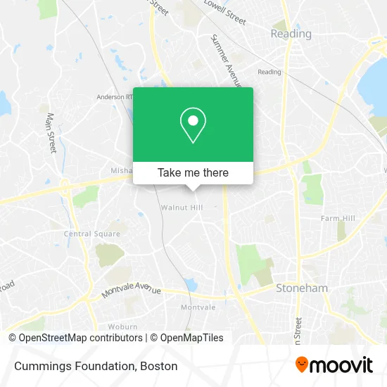 Cummings Foundation map