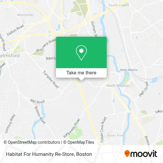 Habitat For Humanity Re-Store map