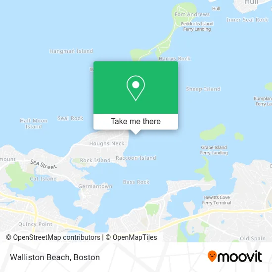 Walliston Beach map