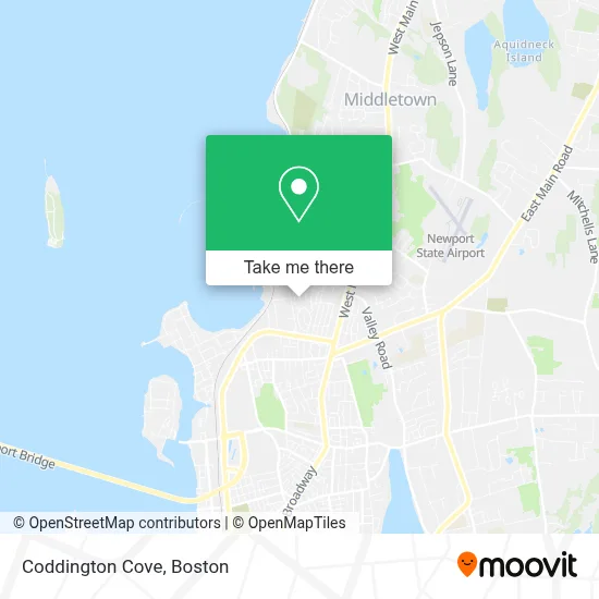 Coddington Cove map