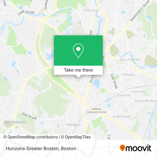 Horizons Greater Boston map