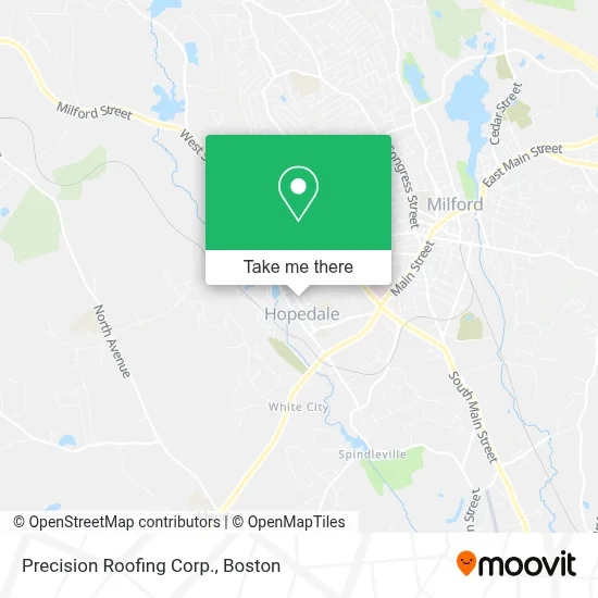 Precision Roofing Corp. map