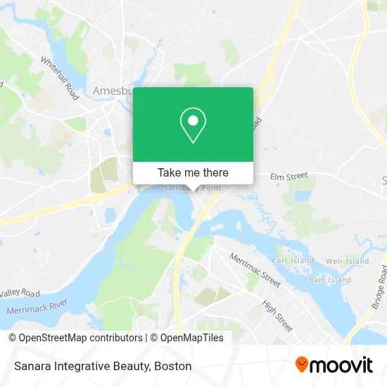 Sanara Integrative Beauty map