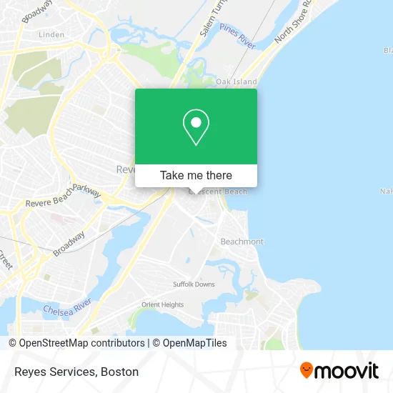 Reyes Services map
