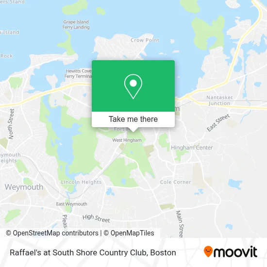 Raffael's at South Shore Country Club map