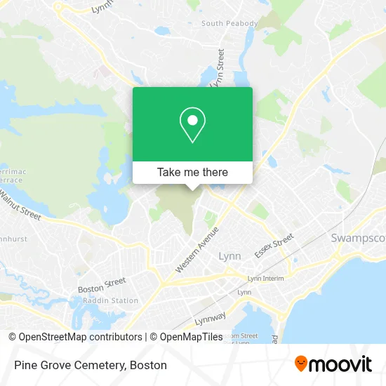Pine Grove Cemetery map