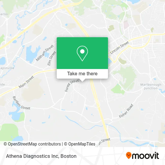 Athena Diagnostics Inc map
