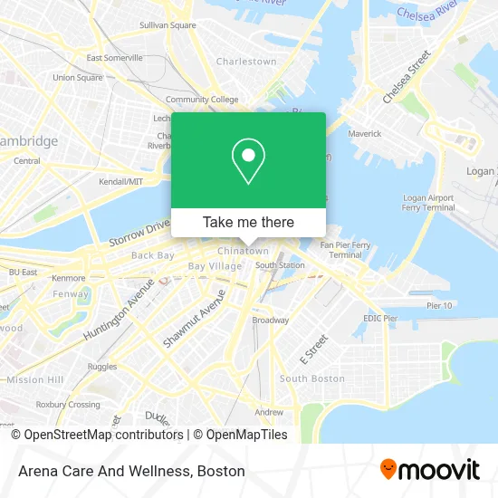 Arena Care And Wellness map