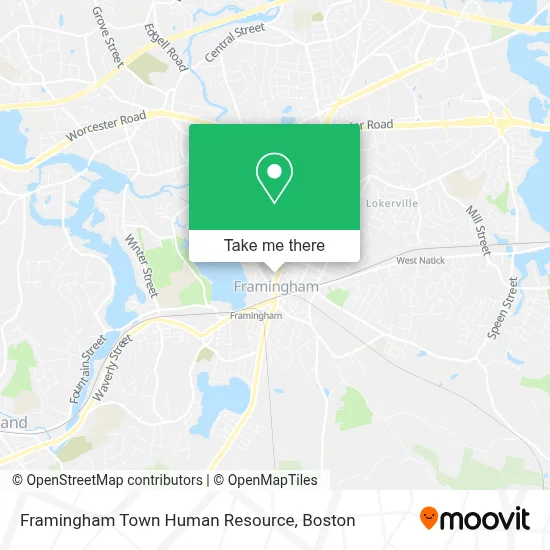 Framingham Town Human Resource map