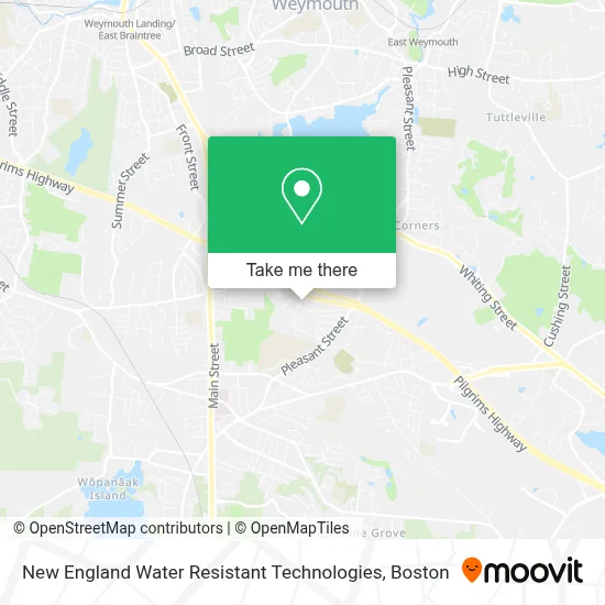 New England Water Resistant Technologies map