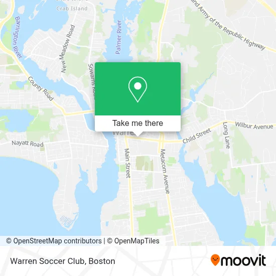 Warren Soccer Club map