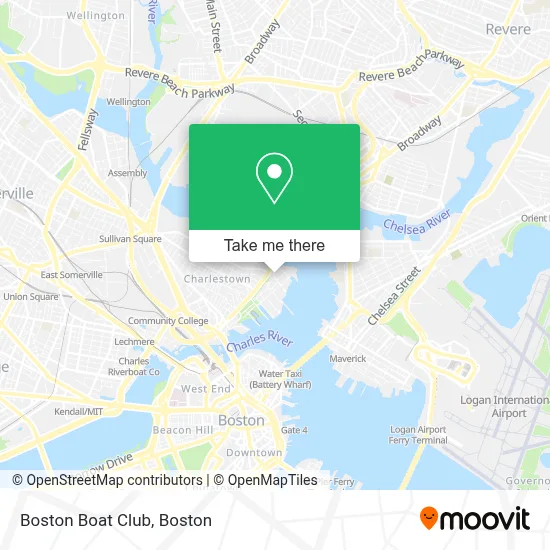 Boston Boat Club map