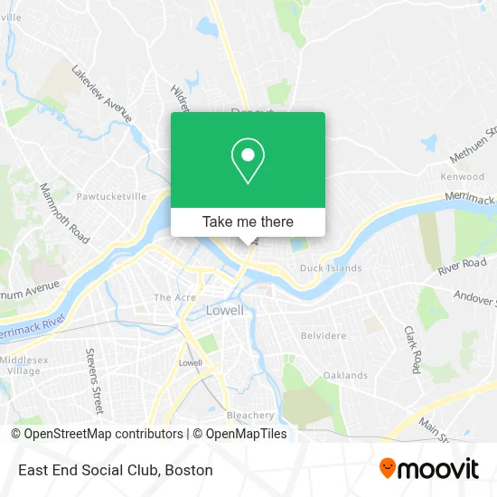 East End Social Club map
