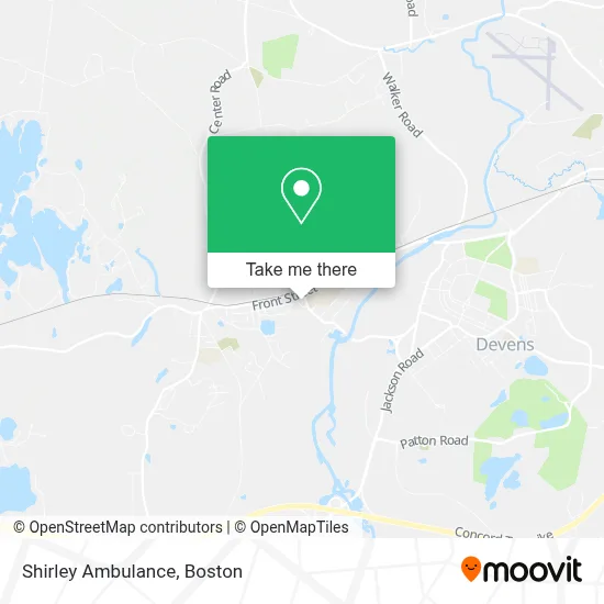 Shirley Ambulance map