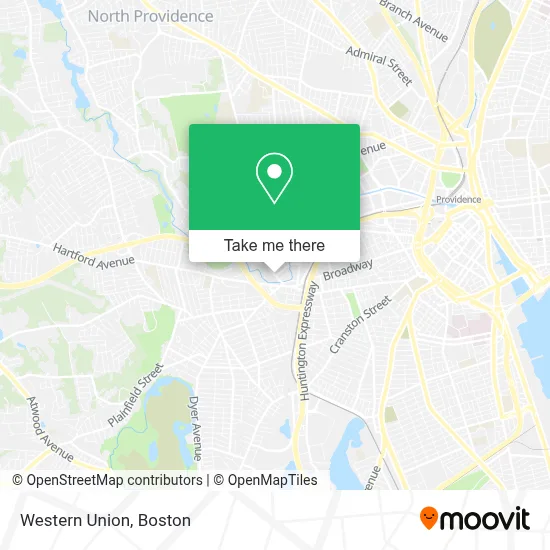 Western Union map