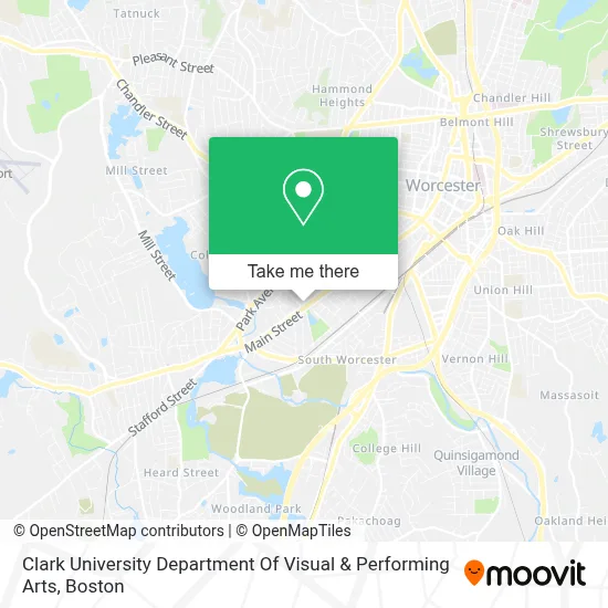 Clark University Department Of Visual & Performing Arts map