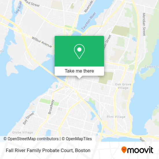 Fall River Family Probate Court map