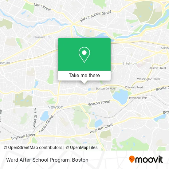 Ward After-School Program map