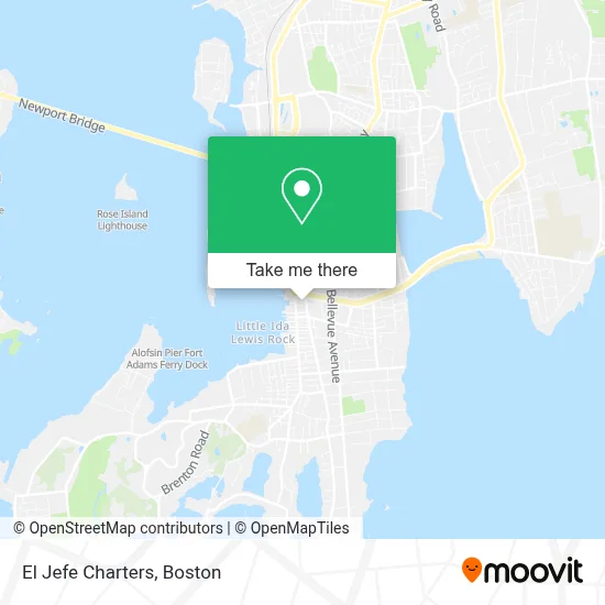 El Jefe Charters map