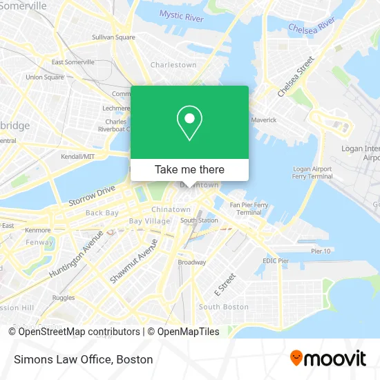 Simons Law Office map