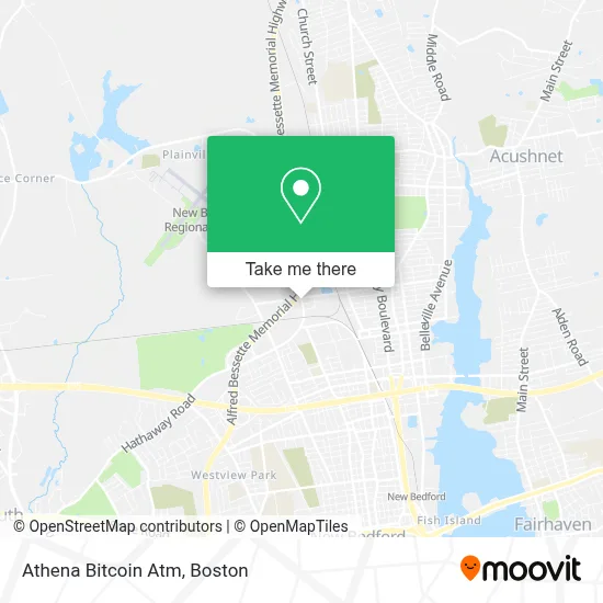 Athena Bitcoin Atm map