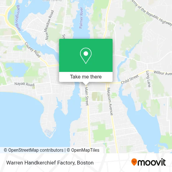 Warren Handkerchief Factory map
