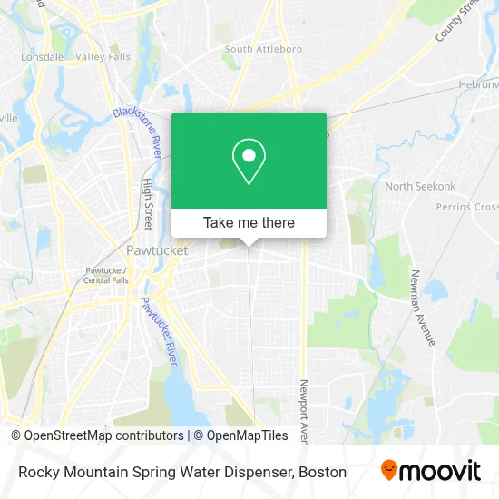 Rocky Mountain Spring Water Dispenser map