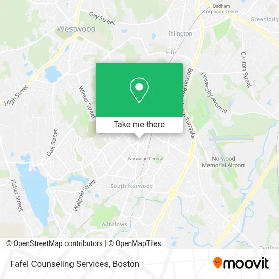 Fafel Counseling Services map
