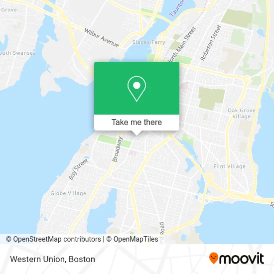 Western Union map