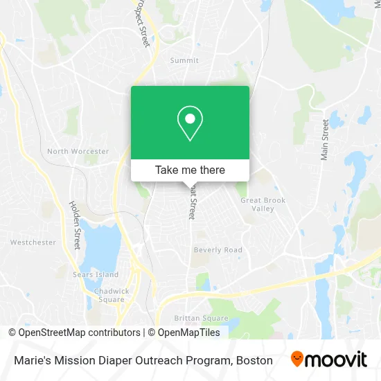 Marie's Mission Diaper Outreach Program map