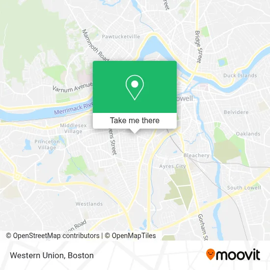Western Union map