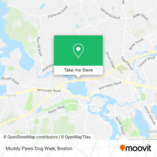 Muddy Paws Dog Walk map