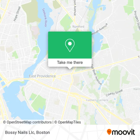 Bossy Nails Llc map