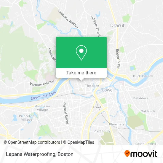 Lapans Waterproofing map