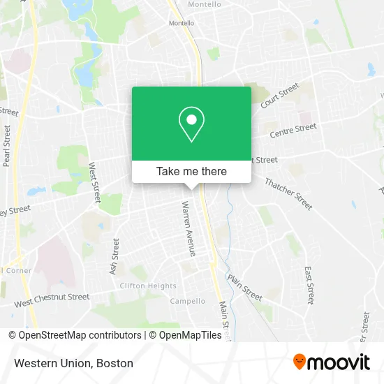 Western Union map