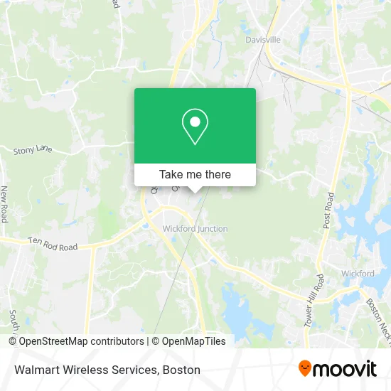 Walmart Wireless Services map