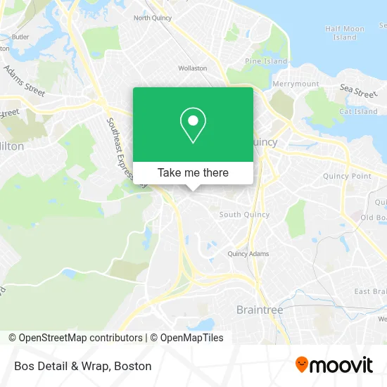 Bos Detail & Wrap map
