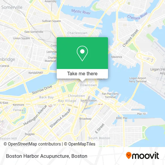 Boston Harbor Acupuncture map