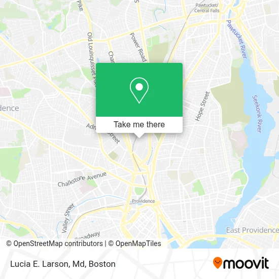 Lucia E. Larson, Md map