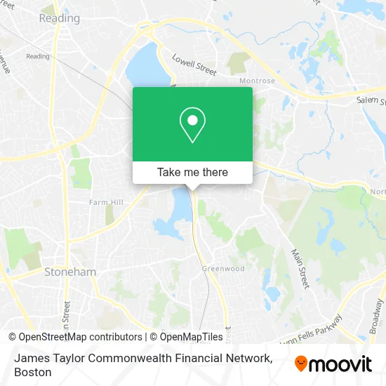 James Taylor Commonwealth Financial Network map