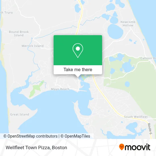 Wellfleet Town Pizza map