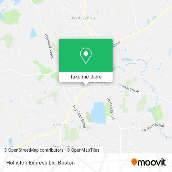 Holliston Express Llc map