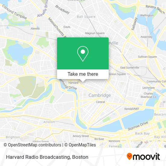 Harvard Radio Broadcasting map