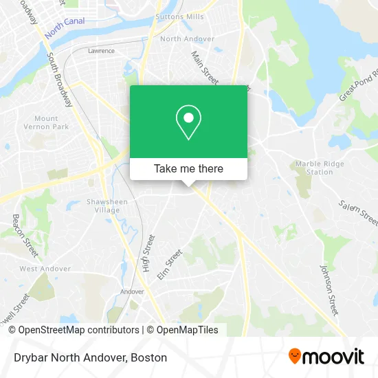 Drybar North Andover map