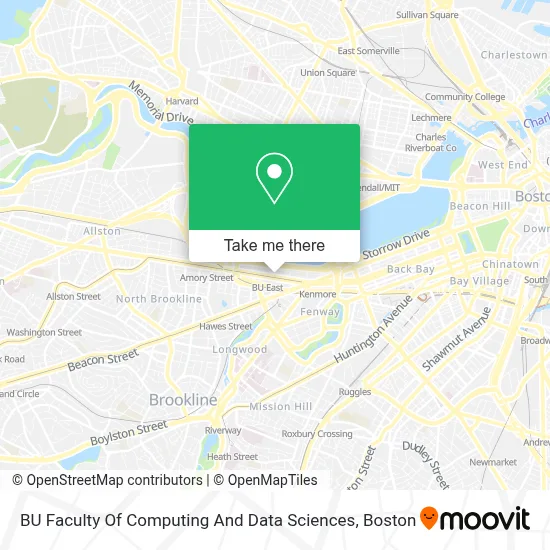 BU Faculty Of Computing And Data Sciences map