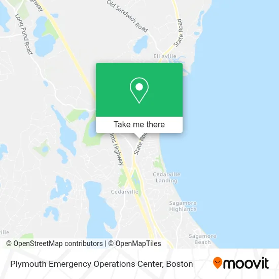 Plymouth Emergency Operations Center map