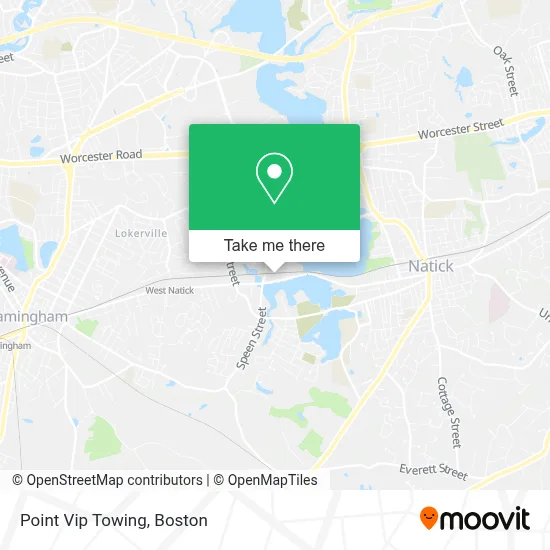 Point Vip Towing map