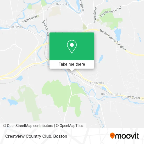 Crestview Country Club map