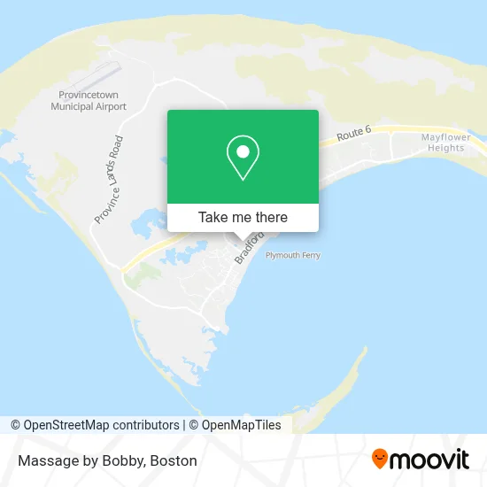 Massage by Bobby map
