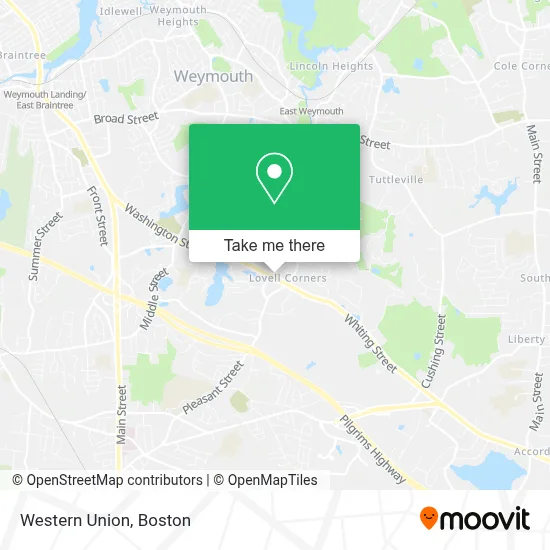 Western Union map